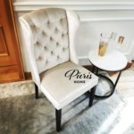 Krzesło PARIS nowojorskie pikowane glamour hamptons z linii CLASSIC – standard HOTELOWY