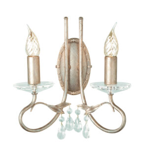 Kinkiet lampa ścienna glamour Christina 2 z kryształkami nowojorski elegancki modern classic
