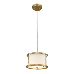 Mała lampa wisząca glamour Lemuria 1 nowojorska klasyczna modern classic przecierane złoto