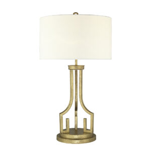 Lampa stołowa glamour Lemuria 1 nowojorska klasyczna modern classic przecierane złoto