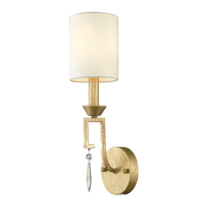 Kinkiet lampa ścienna glamour Lemuria 1 nowojorski klasyczny modern classic przecierane złoto