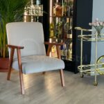 Fotel PRL retro modern classic Pearl