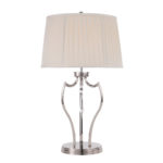 Lampa stołowa glamour Pimlico 1 klasyczna elegancka modern classic polerowany nikiel