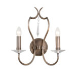 Kinkiet lampa ścienna glamour Pimlico 2 klasyczny elegancki modern classic ciemny brąz