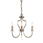 Żyrandol glamour Pimlico 3 klasyczny elegancki modern classic ciemny brąz