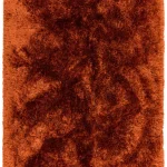 Dywan nowoczesny glamour Plush Shaggy Rust