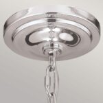 Mała lampa wisząca glamour Hounslow 1 nowoczesna modern classic polerowany nikiel