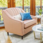 Wygodny fotel hamptons glamour MARGO różowy z linii ESCLUSIVO