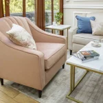 Wygodny fotel glamour MARGO modern classic hamptons z linii ESCLUSIVO