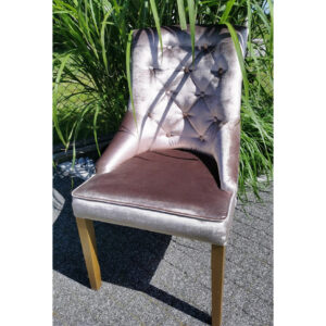 Krzesło ELEN PREMIUM nowojorskie pikowane glamour hamptons z linii CLASSIC - standard HOTELOWY