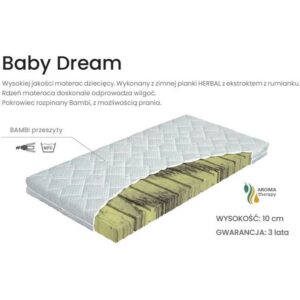 Wygodny Materac Dziecięcy Materasso BABY DREAM