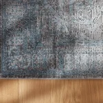 Dywan Hamptons glamour Split Hermosa Blue Grey nowoczesny nowojorski