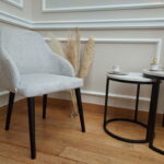 Krzesło ekskluzywne FELICE BERGOT Plush Boucle wygodne nowojorskie glamour z linii CLASSIC - standard HOTELOWY