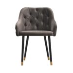 Fotel krzesło pikowany ALEX nowoczesny nowojorski glamour modern classic