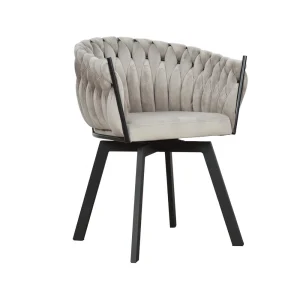 Fotel krzesło obrotowy nowojorski nowoczesny glamour hamptons LARISSA BLACK LUMO