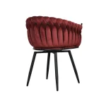 Fotel krzesło obrotowy nowojorski nowoczesny glamour hamptons LARISSA BLACK BLOOM