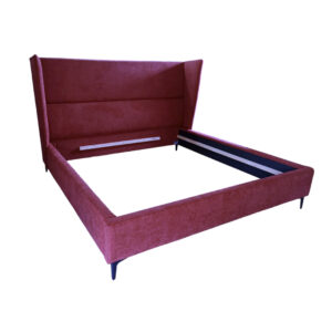 Łóżko ISABELLE wygodne nowoczesne nowojorskie glamour tapicerowane fioletowe z linii CLASSIC