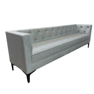 Wygodna mini sofa MELISSA do sypialni pikowana lub gładka klasyczna nowojorska glamour hamptons z linii ESCLUSIVO