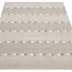 Dywan Hamptons glamour Mesyna Silver boho skandynawski nowoczesny indyjski ręcznie pleciony tkany