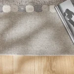 Dywan Hamptons glamour Mesyna Silver boho skandynawski nowoczesny indyjski ręcznie pleciony tkany