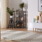 Dywan Hamptons glamour Mesyna Silver boho skandynawski nowoczesny indyjski ręcznie pleciony tkany
