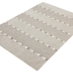 Dywan Hamptons glamour Mesyna Silver boho skandynawski nowoczesny indyjski ręcznie pleciony tkany
