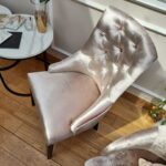 Krzesło nowojorskie glamour modern classic pikowane MEDIOLAN