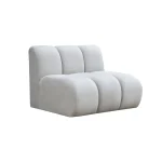 Element prosty nowoczesny Plush Boucle - sofa modułowa GRAND