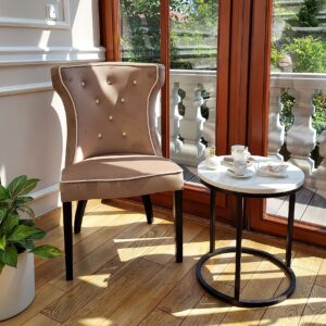 Krzesło NICEA nowojorskie pikowane glamour hamptons z linii CLASSIC - standard HOTELOWY