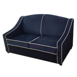 Wygodna sofa glamour MARGO z funkcją spania modern classic hamptons czarna z linii ESCLUSIVO