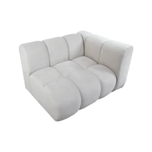 Element prosty prawy nowoczesny nowojorski Plush Boucle - sofa modułowa ROYAL