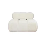 Element prosty nowoczesny Plush Boucle - sofa modułowa SOFIA