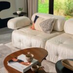 Element prosty prawy nowoczesny Plush Boucle - sofa modułowa TEDDY