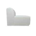 Element prosty nowoczesny Plush Boucle - sofa modułowa LOTUS