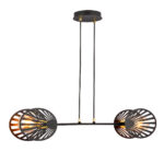 Designerska Lampa sufitowa wisząca oryginalna nowoczesna PLAYA 2 czarna złota