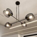 Designerska Lampa sufitowa wisząca oryginalna nowoczesna PLAYA 4 czarna złota