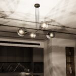 Designerska Lampa sufitowa wisząca oryginalna nowoczesna PLAYA 4 czarna złota