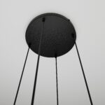 Lampa sufitowa wisząca nowoczesna minimalistyczna COSMO 4 czarna klosze kule miodowe premium