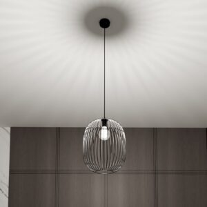 Lampa sufitowa wisząca nowoczesna minimalistyczna industrialna ONYX 1 czarna loft
