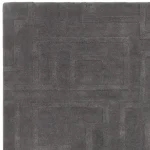 Dywan nowoczesny Maze Charcoal minimalistyczny wełniany geometryczny
