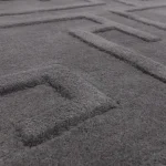 Dywan nowoczesny Maze Charcoal minimalistyczny wełniany geometryczny