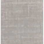 Dywan nowoczesny Maze Silver minimalistyczny wełniany geometryczny