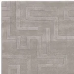 Dywan nowoczesny Maze Silver minimalistyczny wełniany geometryczny