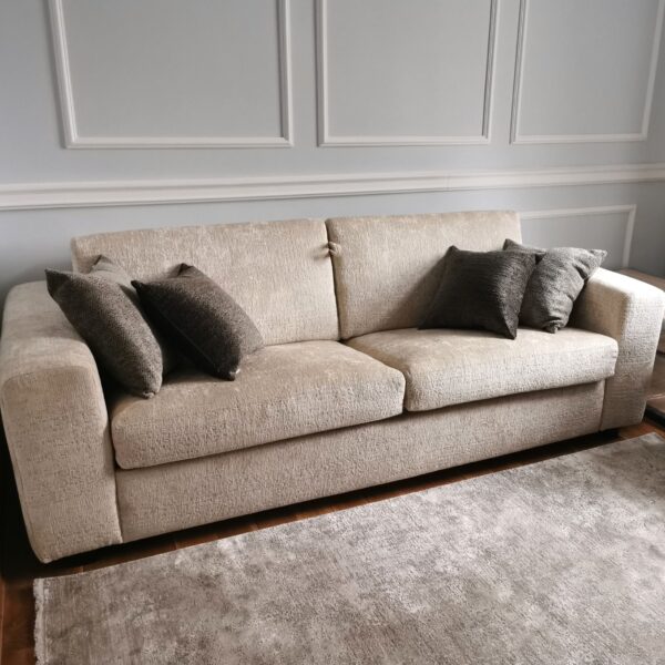Element prosty fotel nowoczesny Plush Boucle - sofa modułowa TEDDY