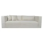 Nowoczesna Sofa LEVANTE z funkcją spania nowojorska minimalistyczna z poduszkami