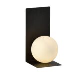 Nowoczesny Kinkiet biała kula minimalistyczny FORM 5 BLACK 1166/5 czarny