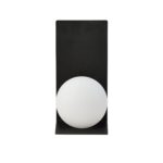 Nowoczesny Kinkiet biała kula minimalistyczny FORM 5 BLACK 1166/5 czarny