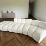 Duży wygodny Fotel nowoczesny nowojorski Plush Boucle - sofa modułowa GRAND