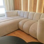 Narożnik lewy nowoczesny nowojorski Plush Boucle - sofa modułowa GRAND