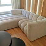 Narożnik lewy nowoczesny nowojorski Plush Boucle - sofa modułowa GRAND